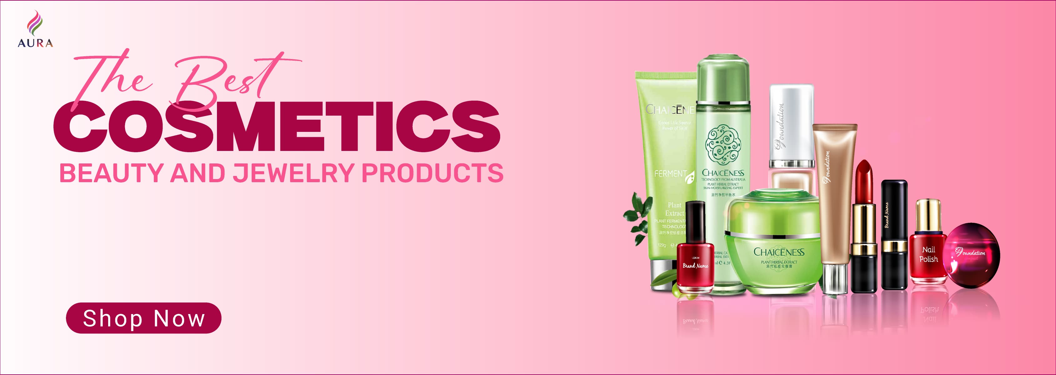 Skincare store banner